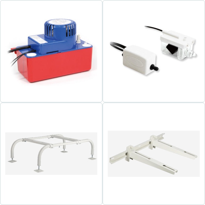 AC installation mounting brackets and accessories